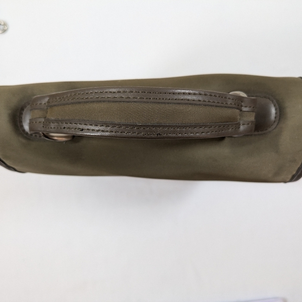 Nine West crossbody/satchel, dark green/brown purse - Picture 12 of 15